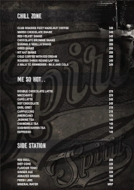 Club Roadies menu 5