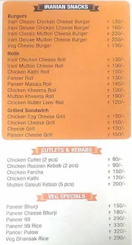 Cafe Irani Chaii menu 5