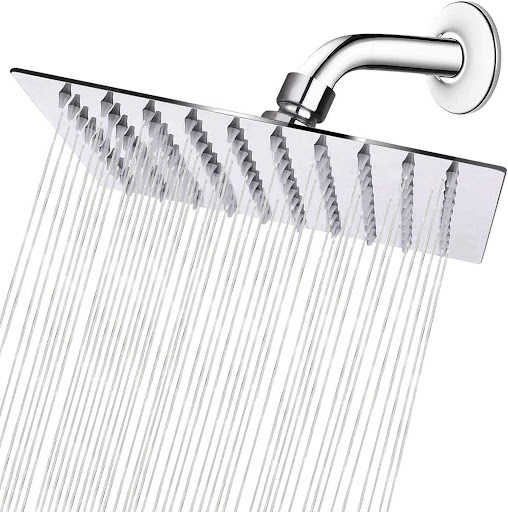 Title 1, 12-inch Electroplating Square Top Spray Shower ...