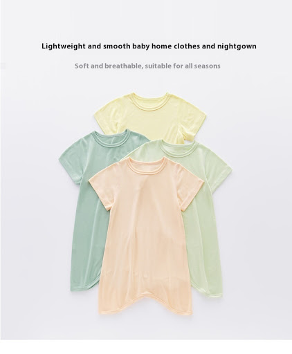 Title 2, Baby Modal Pajamas Short Sleeve Thin Bodysuit B...