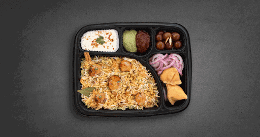 Dum Aloo Biryani Thali