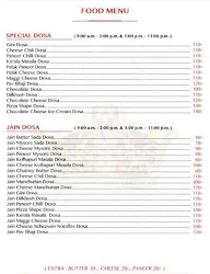 Royal Special Dosa Corner menu 2