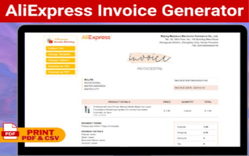 AliExpress Invoice Generator - AliInvoice™️