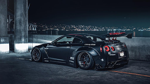 Black Nissan GTR Wallpaper