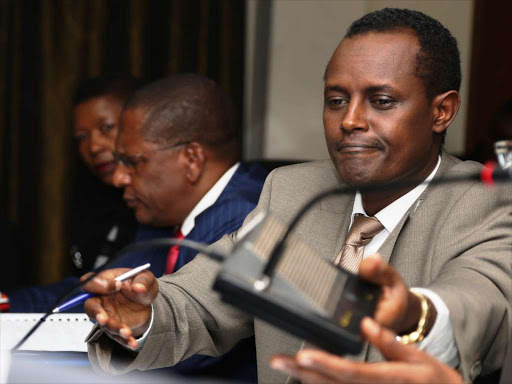 EACC CEO Halkhae Waqo when he appeared before the parliamentary justice and legal affairs committee on July 23,2015.Photo/HEZRON NJOROGE