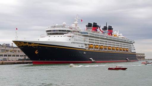 Disney Magic docked in Venice, Italy. 