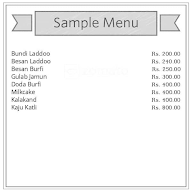 Aggrawal Sweets menu 1