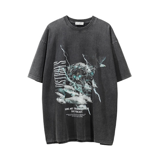 Title 10, Mens Devil Print Washed T-shirt for a relaxed ...