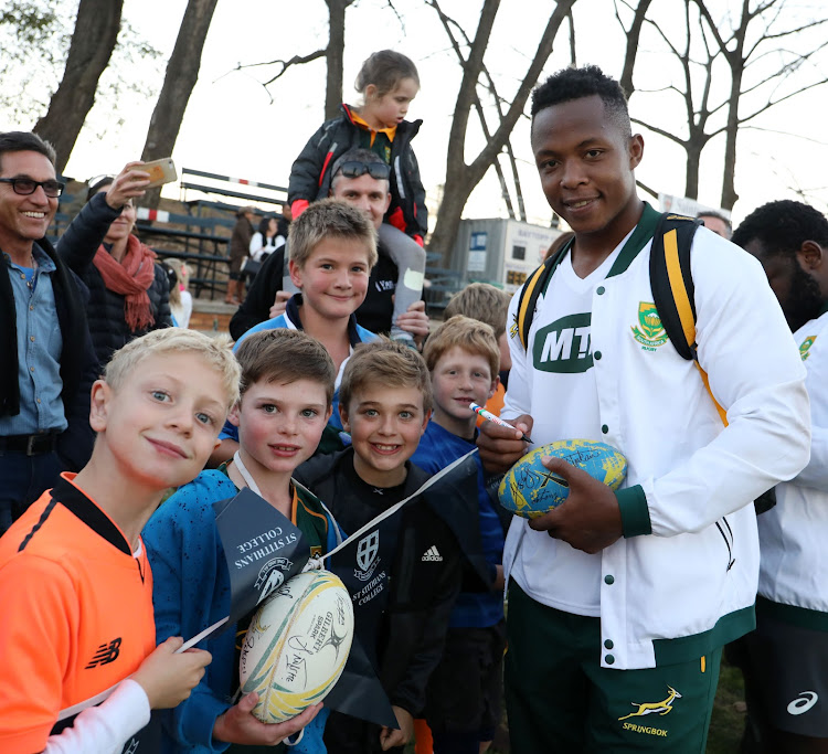 Sibusiso Nkosi of South Africa during the Castle Lager Incoming Series training session at St Stithians School, Randburg on June 7 2018.