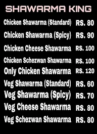 Shawarma King menu 1