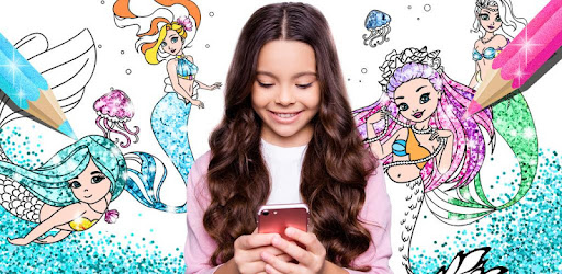 Download Mermaid Coloring Book Glitter - Apps on Google Play