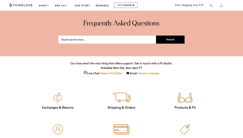  FAQ Page Example for a website