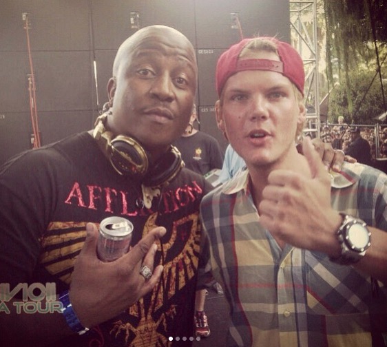 DJ Fresh with Swedish DJ Avicii.