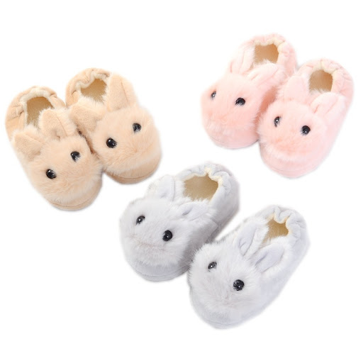 Title 2, Cartoon stuffed rabbit cotton slippers for cozy...