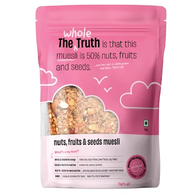 The Whole Truth - Breakfast Muesli - Nuts, Fruits And Seeds - 350g - 470g