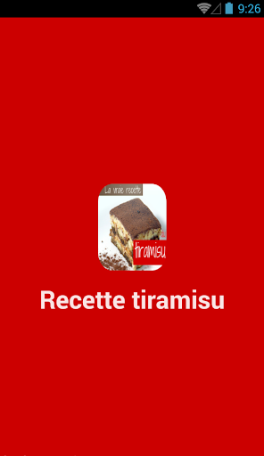 Recette tiramisu