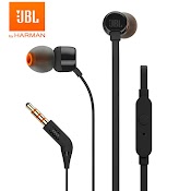 Tai Nghe Nhét Tai Jbl T110 Có Micro Âm Thanh Stereo Sống Động Jack 3.5Mm