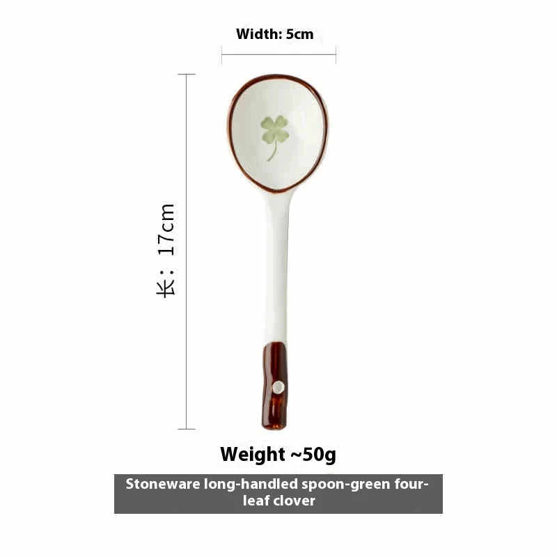 Vintage Ceramic Soup Spoon with Slight Flaw. Enhance your dining experience with this charming, slightly imperfect, clas
