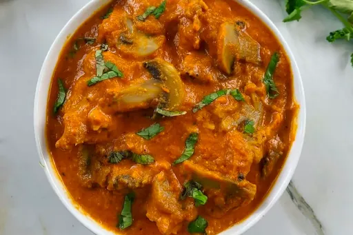 Garlic Mushroom Masala [Serves 1-2]