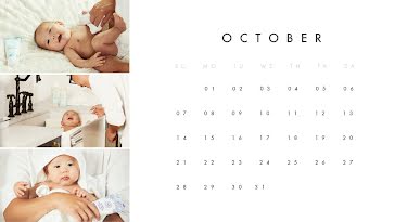 Baby Monthly - Monthly Calendar template