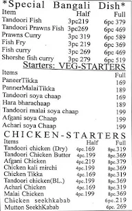 Bengali Hut menu 2