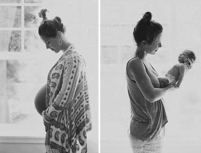 Lovely Photos Of Before And After Pregnancy