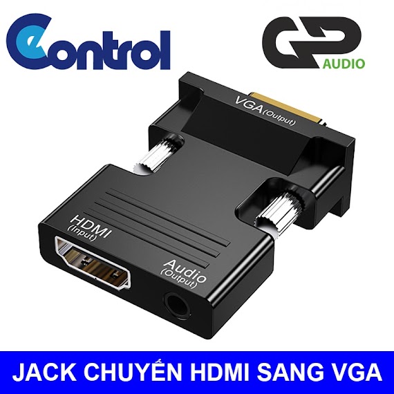 Jack Chuyển Hdmi Sang Vga - Bộ Chuyển Đổi Hdmi Ra Cổng Vga - Độ Phân Giải Cao Full Hd 1080