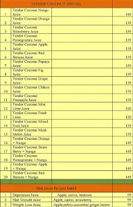 Greenleafs Nutrients menu 2