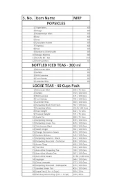 The Tea Trove menu 4