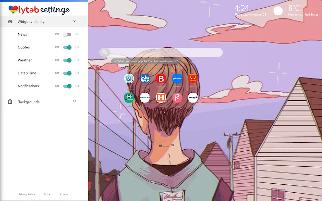 Anime Aesthetic Wallpaper New Tab