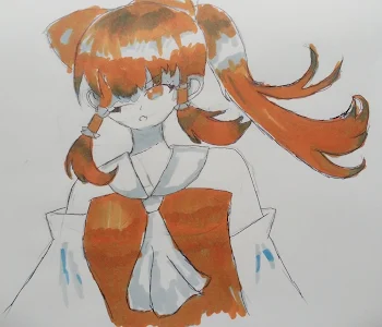 絵をぶん投げる所