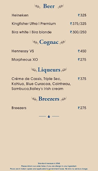 Kava - Grill N Lounge menu 5
