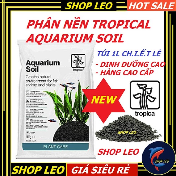 Phân Nền Cao Cấp Tropica Aquarium Soil (1 Lít C/Hiế/T Lẻ) - Phân Nền Chuyên Cho Thủy Sinh - Phụ Kiện Cá Cảnh - Shopleo