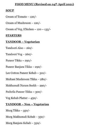 Mumbai Adda menu 