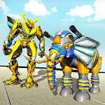 Cover Image of Descargar Elephant Robot Vs Lion Robot Transform War Games 1.0.5 APK