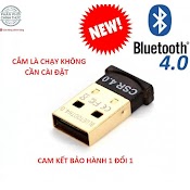 Usb Bluetooth 4.0 Dành Cho Máy Tính, Laptop Mẫu Mới Nhất 2021 Không Cần Cài Đặt