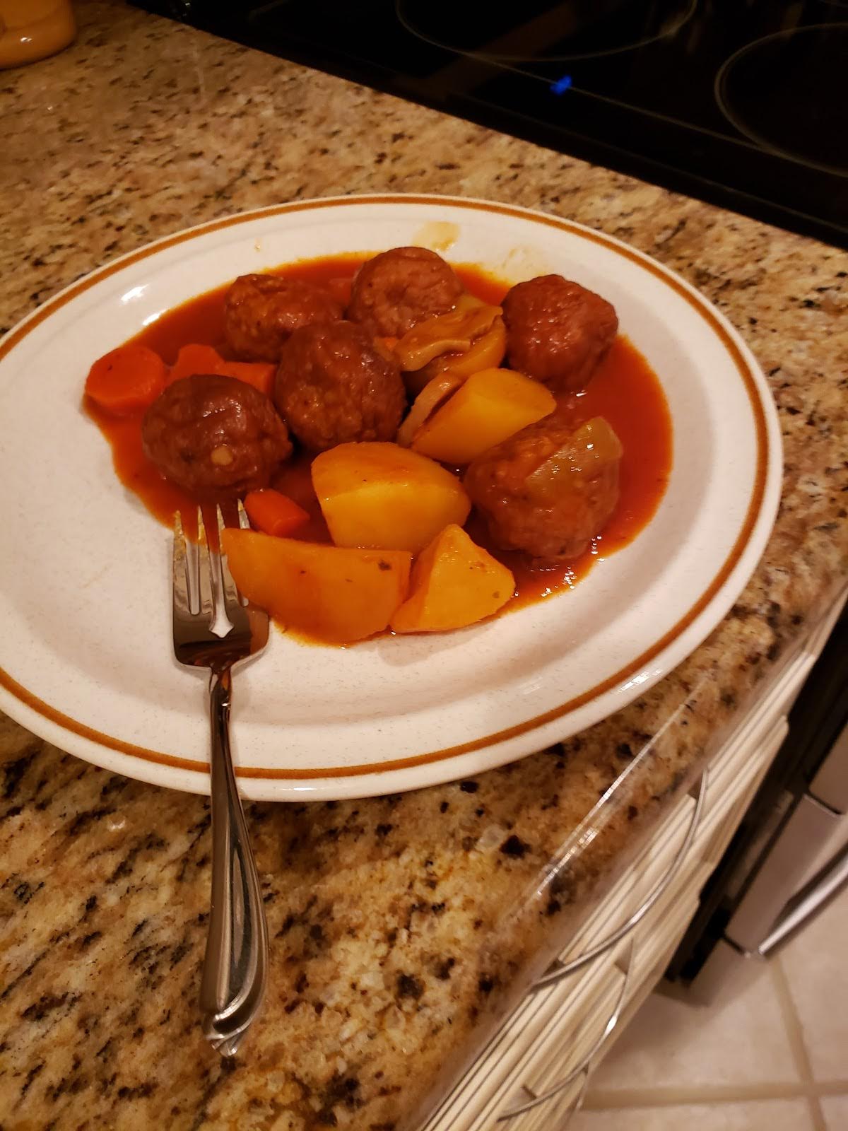Crock Pot Meatball Stew | Just A Pinch Recipes
