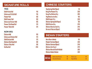 Rolls & Bowls Company menu 