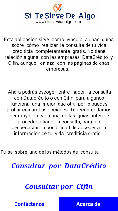 DataCrédito Gratis Colombia Screen 1