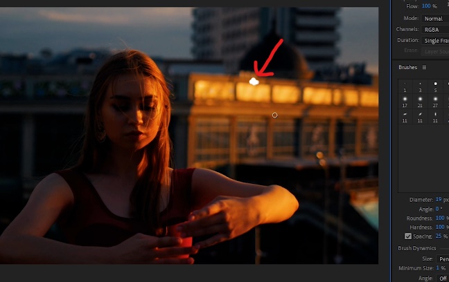'Explosions' footage in frame ii of animated analogy  