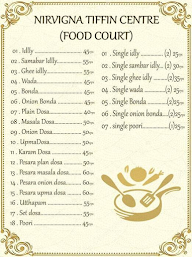 sri saibaba tiffin center menu 1