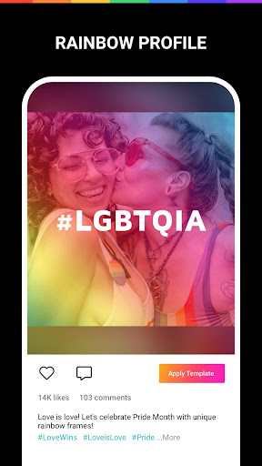 LGBT Pride Photo Maker- Rainbow Sticker Frame2020