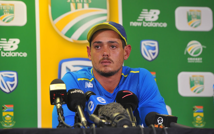 Quinton de Kock spoke to the media for the first time as ODI captain during a press conference at the Wanderers in Johannesburg on January 22 2020.