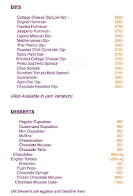 Dips N Desserts menu 1