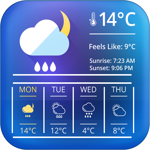 weather clock and widget for android