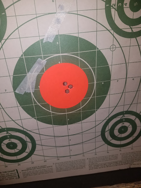 Kaitie at 100-yards after only 6 hours of ever shooting.