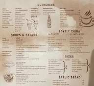 Cafe Chapter One menu 1