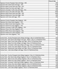 WarmOven Cake & Desserts menu 1