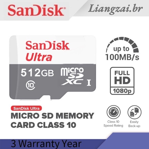 <Ready Stock>San Disk Ultra Micro Sd 64Gb 128Gb 256Gb 512Gb 100Mb/S Memory Card[Memory Card]100% Brand New！