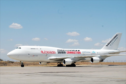 A Kenya Airways cargo plane/